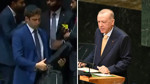 Cumhurbaşkanı Erdoğan'ın BM'deki sözlerini hazmedemediler! İsrail heyeti salonu terk etti