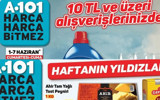 A101 1 Haziran 2024 Haftanın Yıldızları ürünleri yayımda! 10 lira ve üzeri alışverişlerde yüzde 50'yi aşan indirimler