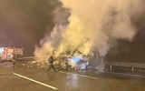 Kuzey Marmara Otoyolu'nda yangın! Trafik tek şeride düştü