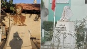 İzmir'de Atatürk büstlerine saldırı: Çuval geçirip, dışkı sürdüler!