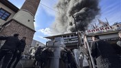 Ankara'da panik! Ulus İtfaiye Meydanı'nda yangın!