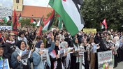 Berlin'de 'Madleen' protestosu