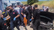 Kontrolü kaybetti! İstinat duvarına çarparak durabildi