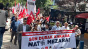 Ankara’da ‘NATO Zirvesi’ne Hayır’ yürüyüşü! 'İdam fermanı bizden olsun'