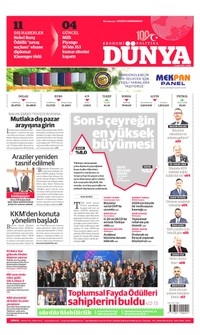 Dünya Gazetesi Manşeti