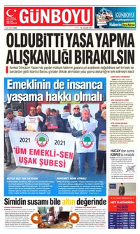 Günboyu Gazetesi Manşeti