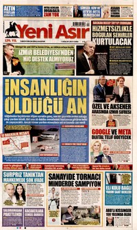 Yeni Asır Gazetesi Manşeti