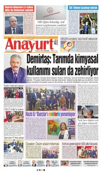 Anayurt Gazetesi Manşeti