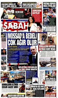 Sabah Gazetesi Manşeti