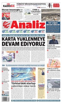 Analiz Gazetesi Manşeti