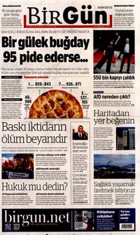 BirGün Gazetesi Manşeti