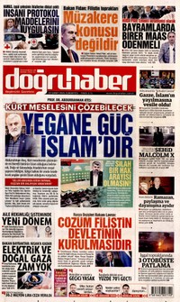 Doğru Haber Gazetesi Manşeti