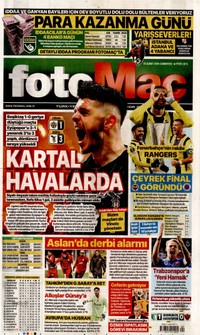 Fotomaç Gazetesi Manşeti