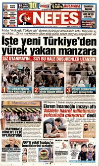 Nefes Gazetesi Manşeti