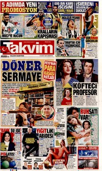 Takvim Gazetesi Manşeti