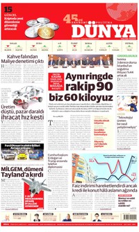 Dünya Gazetesi Manşeti