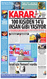 Karar Gazetesi Manşeti