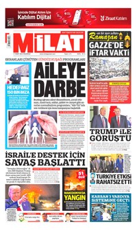 Milat Gazetesi Manşeti