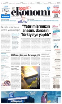 NB Ekonomi Gazetesi Manşeti