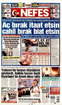 Nefes Gazetesi Manşeti