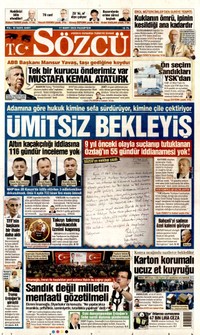 Sözcü Gazetesi Manşeti
