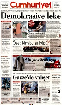 Cumhuriyet Gazetesi Manşeti