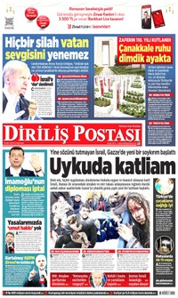 Diriliş Postası Gazetesi Manşeti