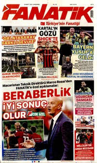 Fanatik Gazetesi Manşeti