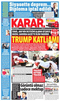 Karar Gazetesi Manşeti