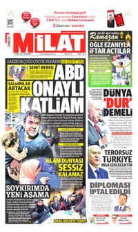Milat Gazetesi Manşeti