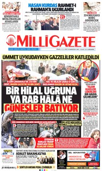 Milli Gazete Gazetesi Manşeti