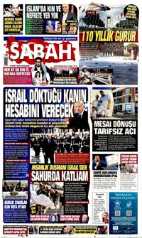 Sabah Gazetesi Manşeti