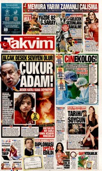 Takvim Gazetesi Manşeti