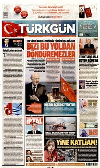 Türkgün Gazetesi Manşeti