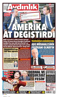 Aydınlık Gazetesi Gazetesi Manşeti