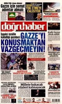 Doğru Haber Gazetesi Manşeti