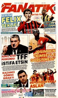 Fanatik Gazetesi Manşeti