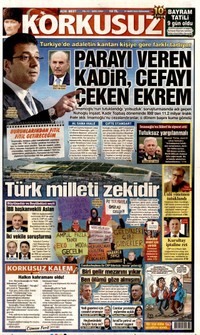 Korkusuz Gazetesi Manşeti