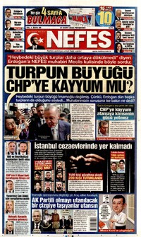 Nefes Gazetesi Manşeti