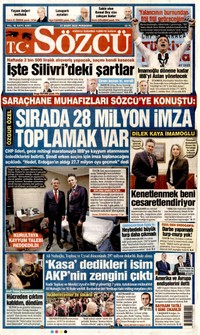 Sözcü Gazetesi Manşeti
