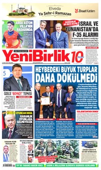 YeniBirlik Gazetesi Manşeti