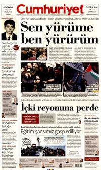 Cumhuriyet Gazetesi Manşeti