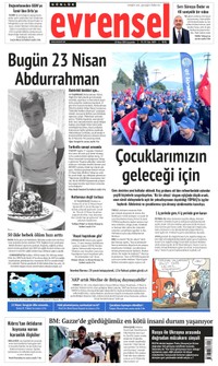 Evrensel Gazetesi Manşeti
