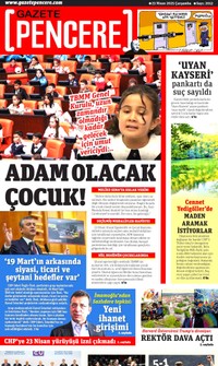 Gazete Pencere (Online Gazete) Gazetesi Manşeti