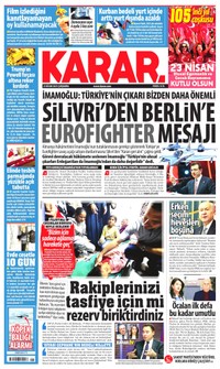 Karar Gazetesi Manşeti