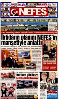Nefes Gazetesi Manşeti
