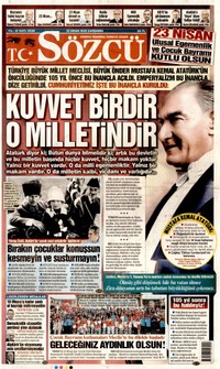 Sözcü Gazetesi Manşeti