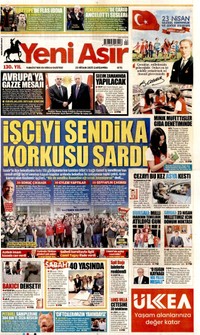 Yeni Asır Gazetesi Manşeti