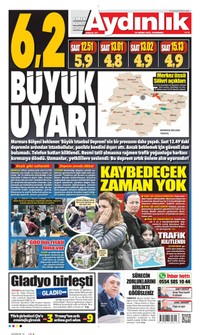 Aydınlık Gazetesi Gazetesi Manşeti