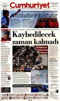Cumhuriyet Gazetesi Manşeti